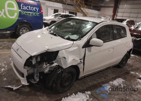 2015 Mitsubishi Mirage De from USA, damaged, VIN ML32A3HJ9FH048839